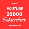 Buy YouTube Subscribers 20000 Subscribers 20K Subs on Youtube